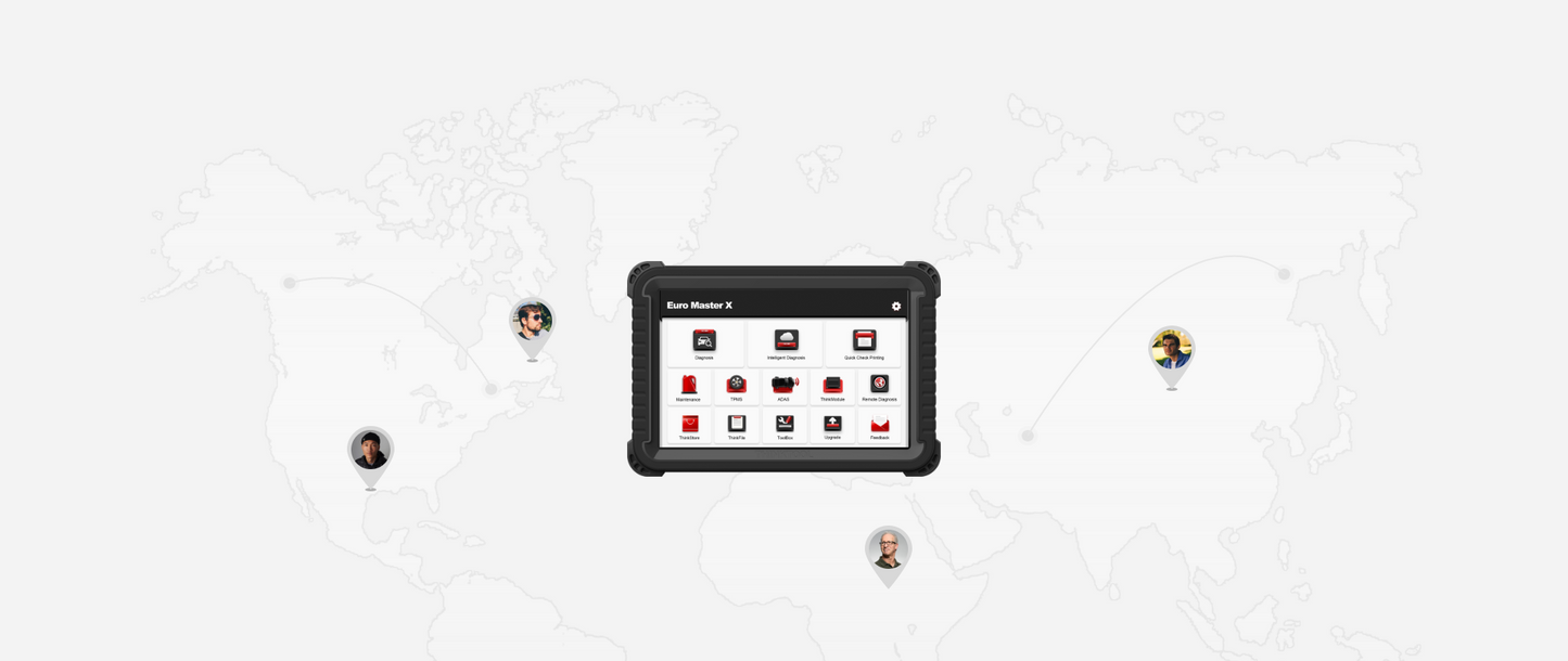 THINKCAR THINKTOOL Euro Master X – 10” professzionális diagnosztikai tablet, J2534, DoIP, CAN FD, opcionális ADAS és HD diagnosztika
