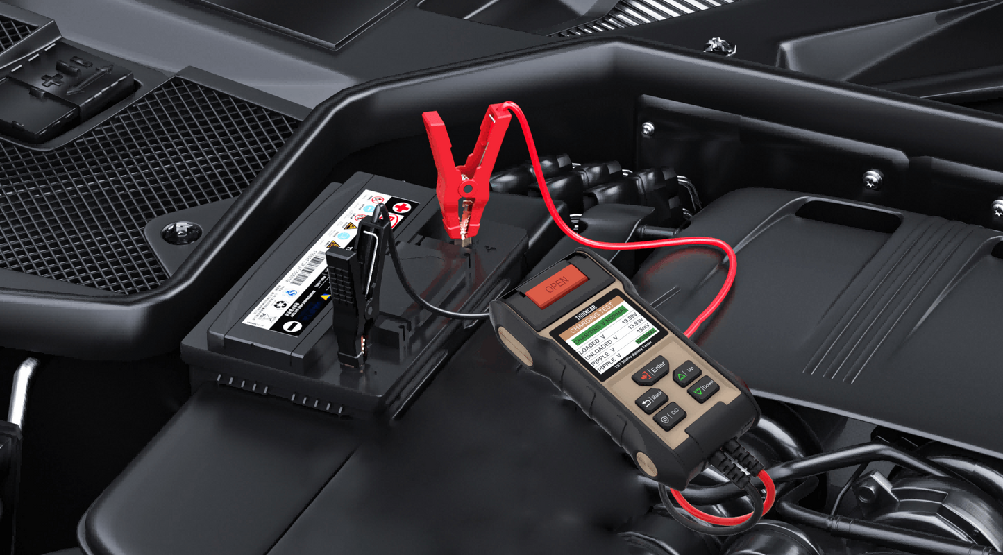 THINKCAR TBT360 Autó Akkumulátor Teszter – 12V/24V Terheléses Battery Tester AGM, GEL, Lítium akkukhoz