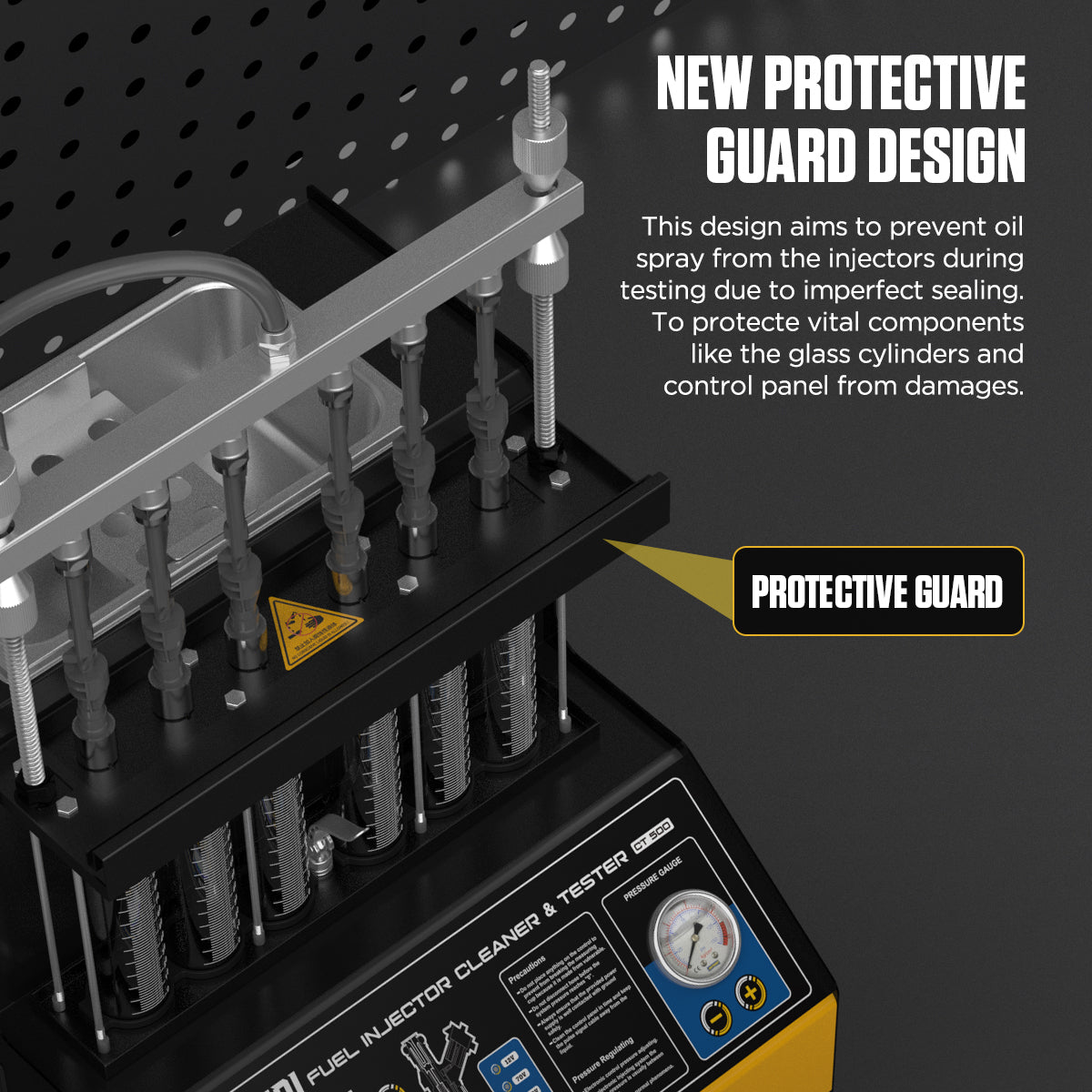 AUTOOL CT500 GDI EFI FEI ultrahangos injektor tisztító és tesztelő – 6 hengeres profi készülék