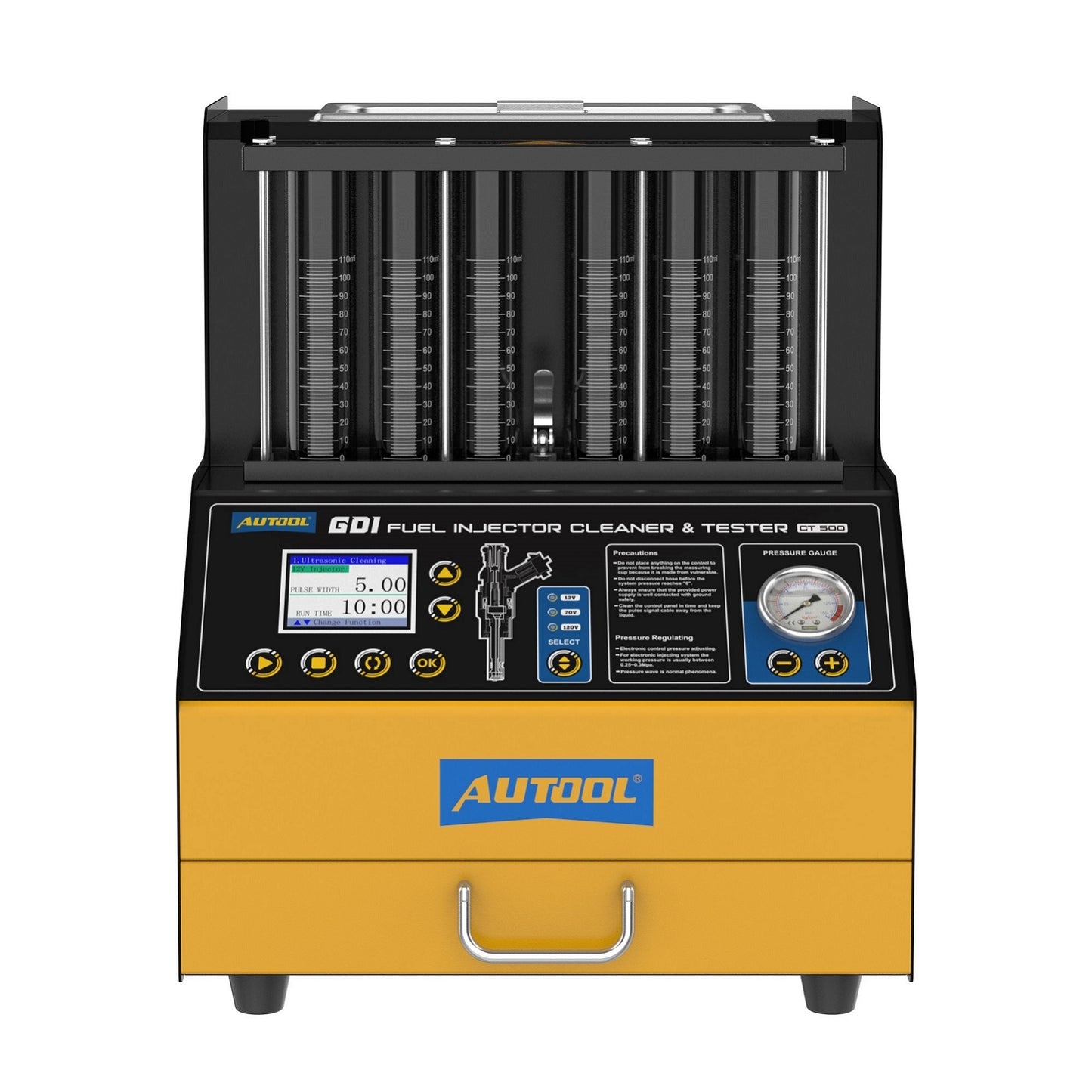 AUTOOL CT500 GDI EFI FEI ultrahangos injektor tisztító és tesztelő – 6 hengeres profi készülék