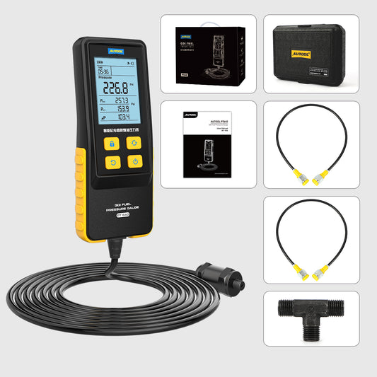 AUTOOL PT640 GDI üzemanyagnyomás-mérő | 0–360 bar, digitális