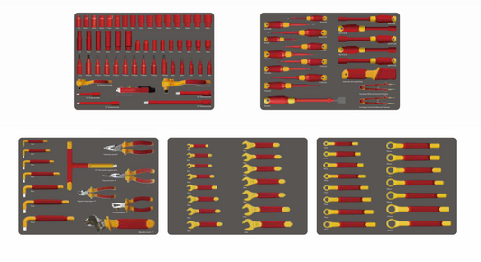 SmartSafe TT116 – 116 részes szigetelt szerszámkocsi elektromos járművek karbantartásához (EV Maintenance Tool Trolley)