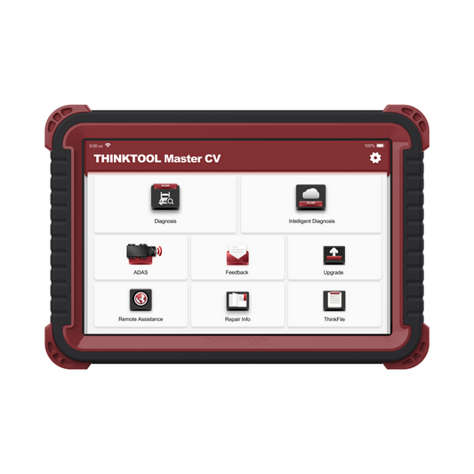 THINKCAR THINKTOOL Euro Master CV – 10” professzionális teherautó diagnosztikai tablet, 190+ márka támogatással, opcionális ADAS és moduláris bővítéssel