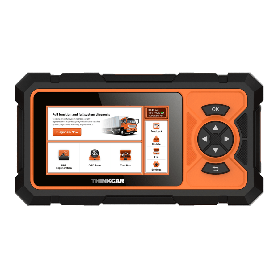 THINKCAR THINKSCAN HD – DIY szintű teherautó diagnosztikai szkenner 31 márkához, DPF regenerálással