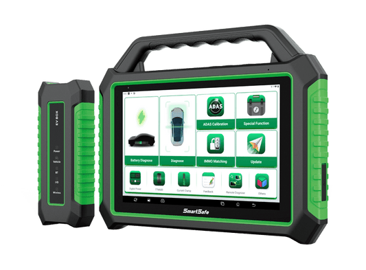 SmartSafe P01 – EV akkumulátor és jármű diagnosztikai eszköz (EV Detection Tool, Battery Pack & System Test, ADAS, OBD, Fast Charging Port)