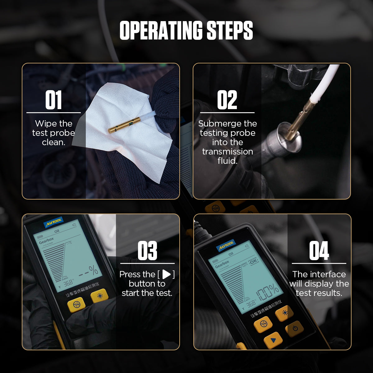 AUTOOL AS505 ATF Transmission Oil Tester – Professzionális Váltóolaj Minőségmérő