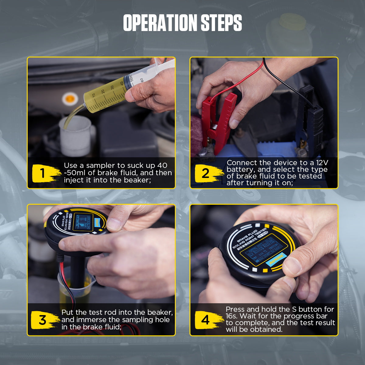 AUTOOL AS506 Brake Fluid Tester – Gyors és pontos fékfolyadék diagnosztika