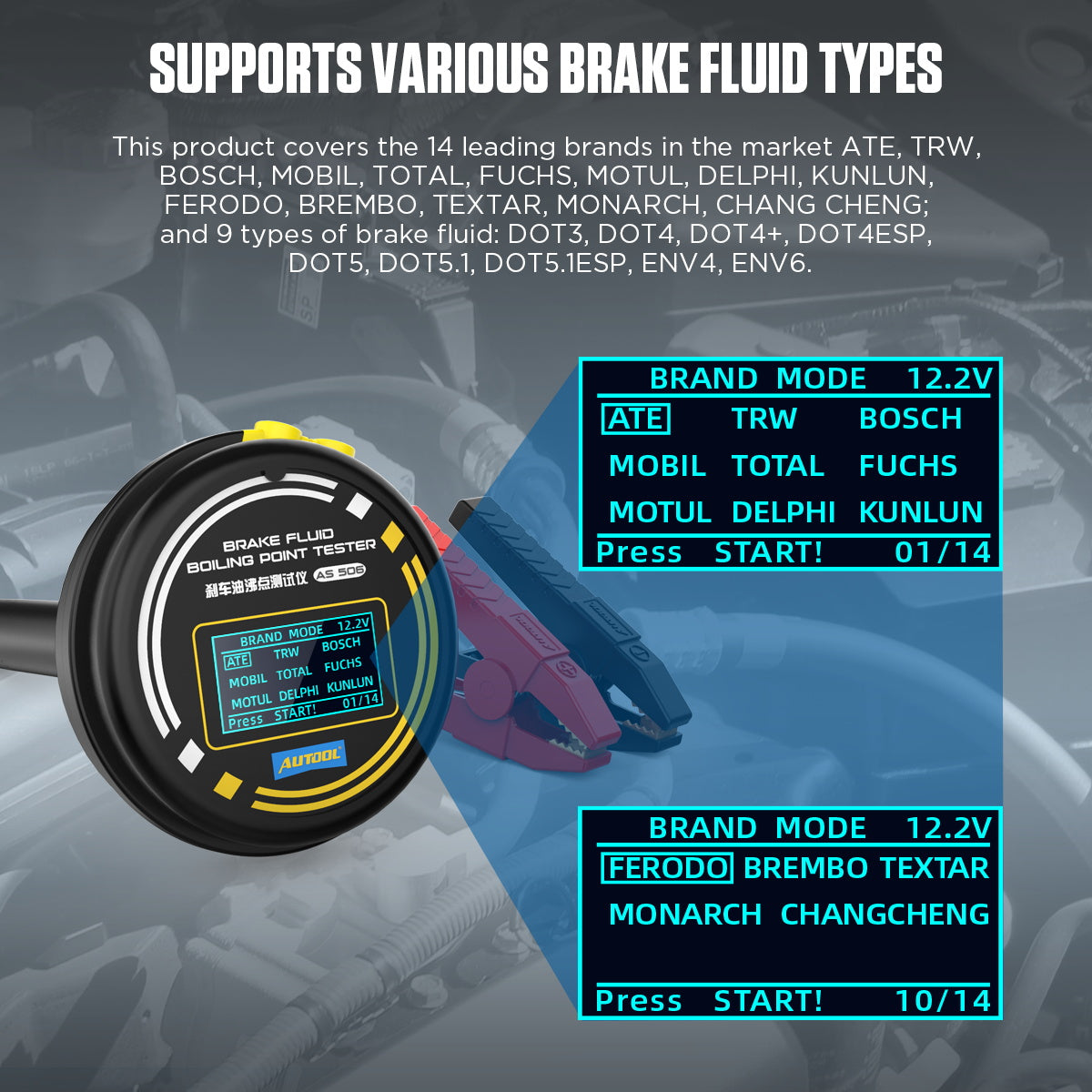 AUTOOL AS506 Brake Fluid Tester – Gyors és pontos fékfolyadék diagnosztika