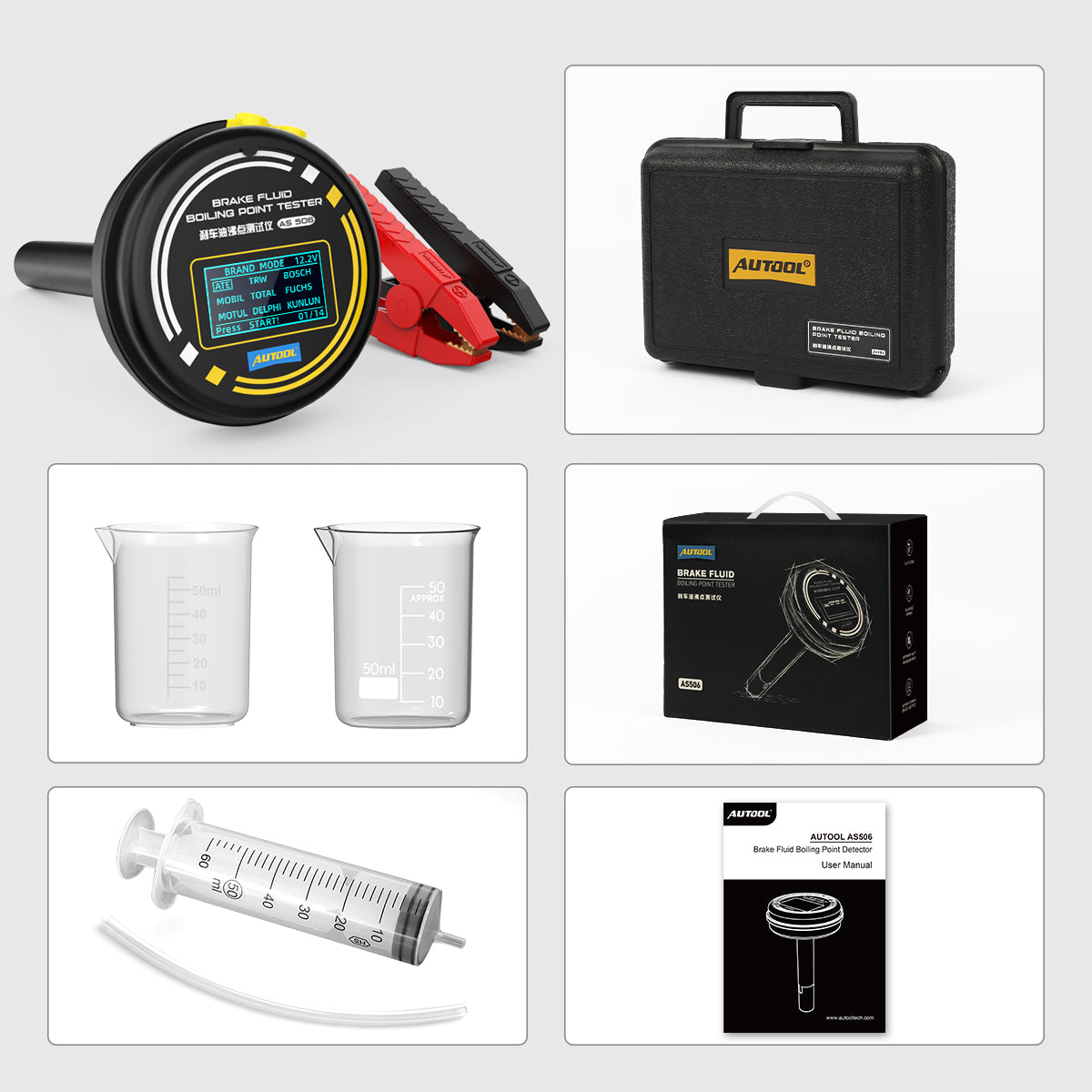 AUTOOL AS506 Brake Fluid Tester – Gyors és pontos fékfolyadék diagnosztika