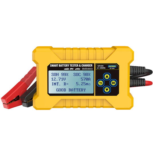 AUTOOL BT380 – 12V Autós Akkumulátor Teszter és Töltő Eszköz