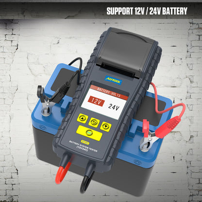 AUTOOL BT860 – 12V/24V Akkumulátor Teszter Hőmérséklet-figyeléssel és Nyomtatóval