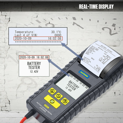 AUTOOL BT860 – 12V/24V Akkumulátor Teszter Hőmérséklet-figyeléssel és Nyomtatóval