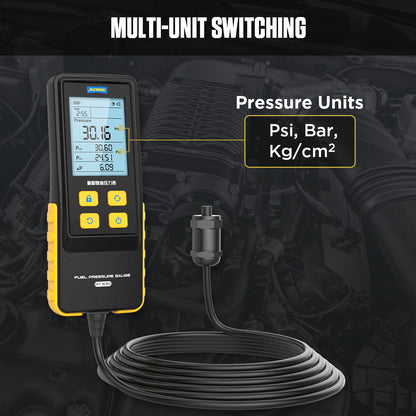 AUTOOL PT630 üzemanyagnyomás-mérő | Digitális, 0–426.6 PSI