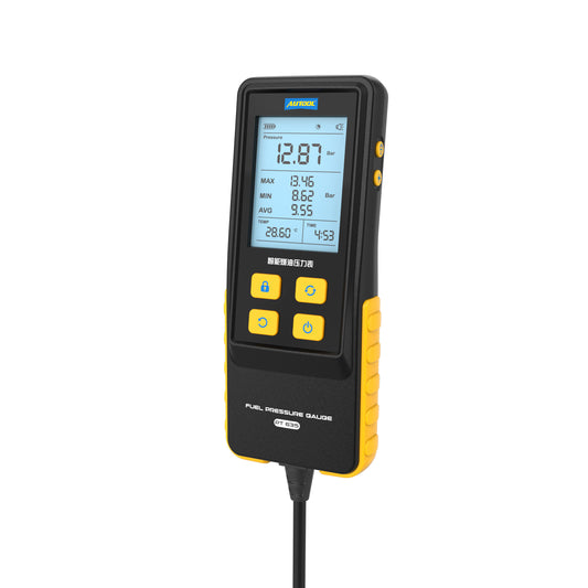 AUTOOL PT635 prémium üzemanyagnyomás-mérő | Hőmérséklet kijelzés, 0–426.6 PSI