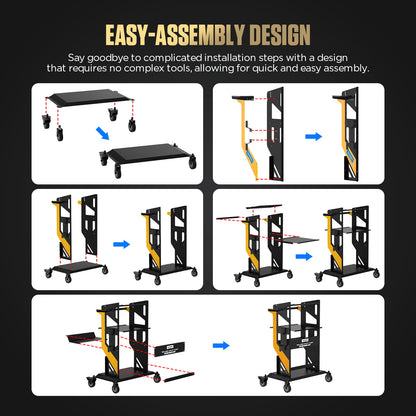 AUTOOL T22- 3X Tier Rolling Tool Cart – Professzionális 3 szintes szerelőszekrény, 300kg teherbírás