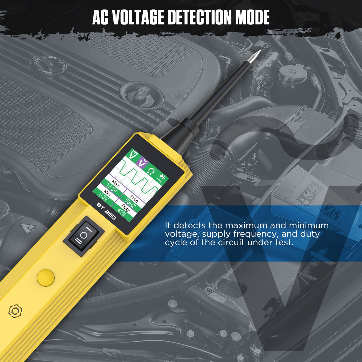 AUTOOL BT260 Elektromos Áramkör Teszter – 12V/24V Profi Járművillamossági Műszer