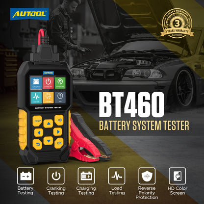 AUTOOL BT460 – 12V/24V Akkumulátor Terheléses Teszter és Diagnosztikai Eszköz