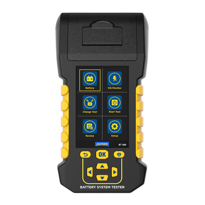 AUTOOL BT880 akkumulátor teszter – nyomtató & szivárgásmérés