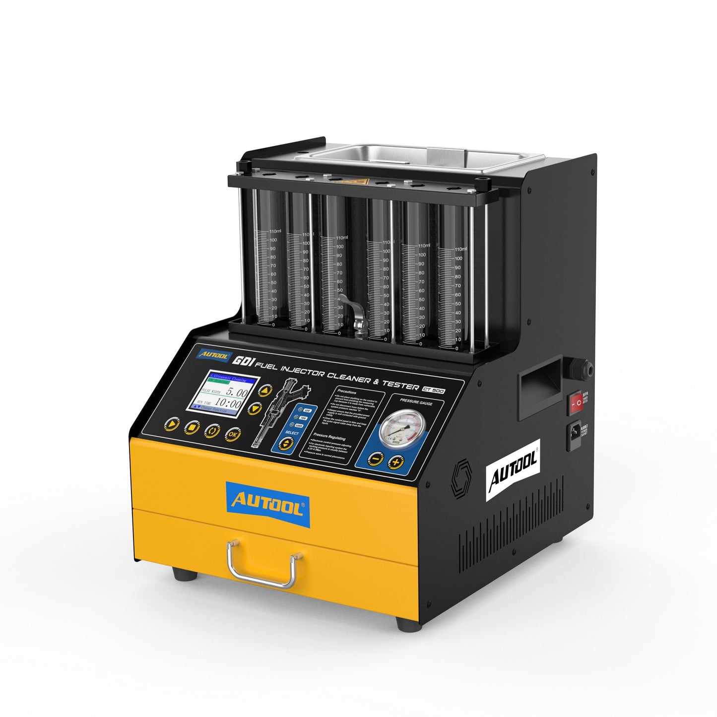 AUTOOL CT500 GDI EFI FEI ultrahangos injektor tisztító és tesztelő – 6 hengeres profi készülék
