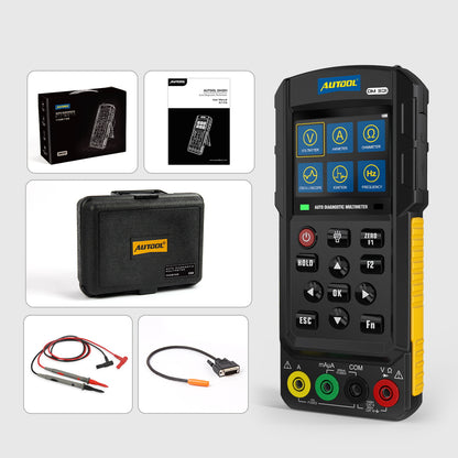 AUTOOL DM301 Diagnosztikai Multiméter – Oszcilloszkóp és True RMS Autóelektronikai Tesztelő