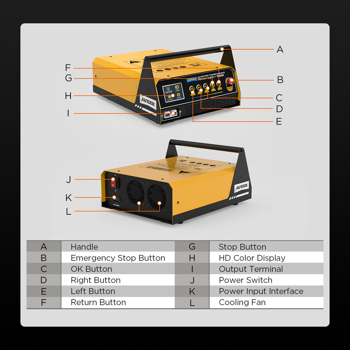 AUTOOL EM365 – 150A ECU Programozó Tápegység és Gyors Akkumulátortöltő