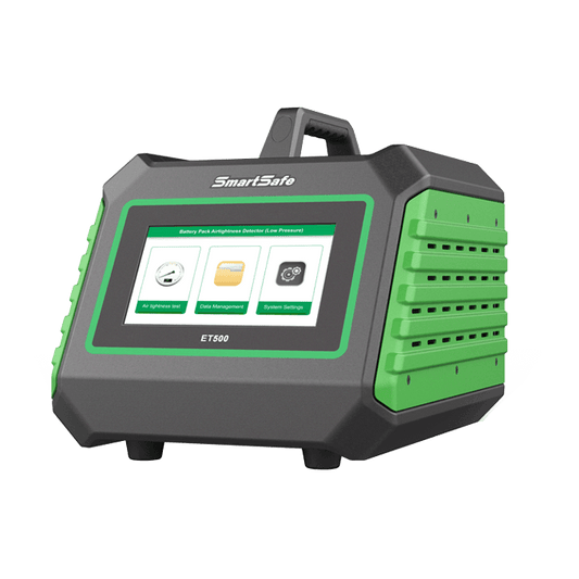 SmartSafe ET500 – EV akkumulátor és hűtőrendszer légzárás-vizsgáló berendezés (Battery Airtightness Detector)