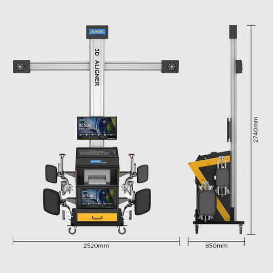 AUTOOL XC508 3D futóműállító gép (3D Wheel Aligner) – Teljesen automata futómű-beállító rendszer