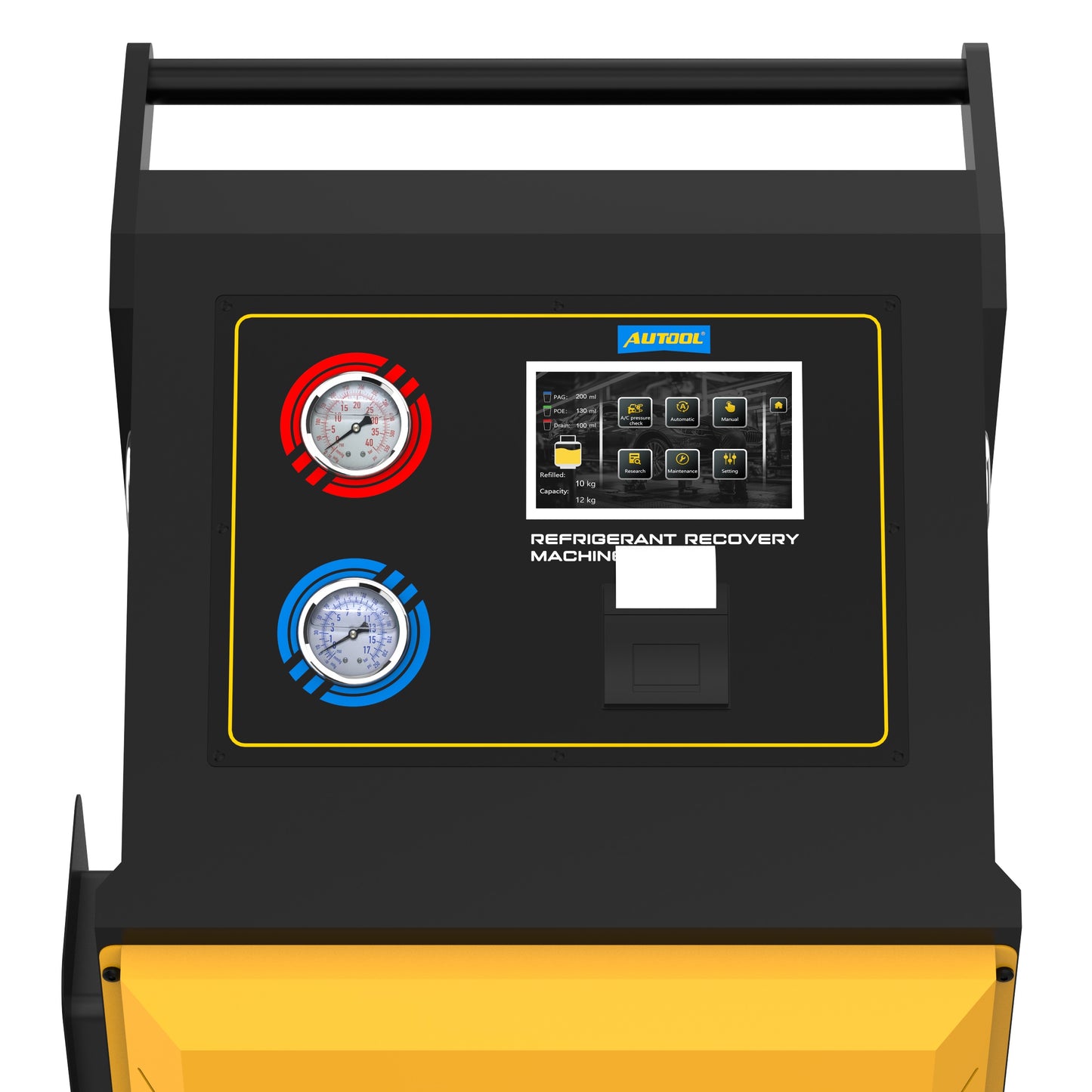 AUTOOL LM708 automata klímatöltő gép R134a és HFO-1234yf hűtőközeghez