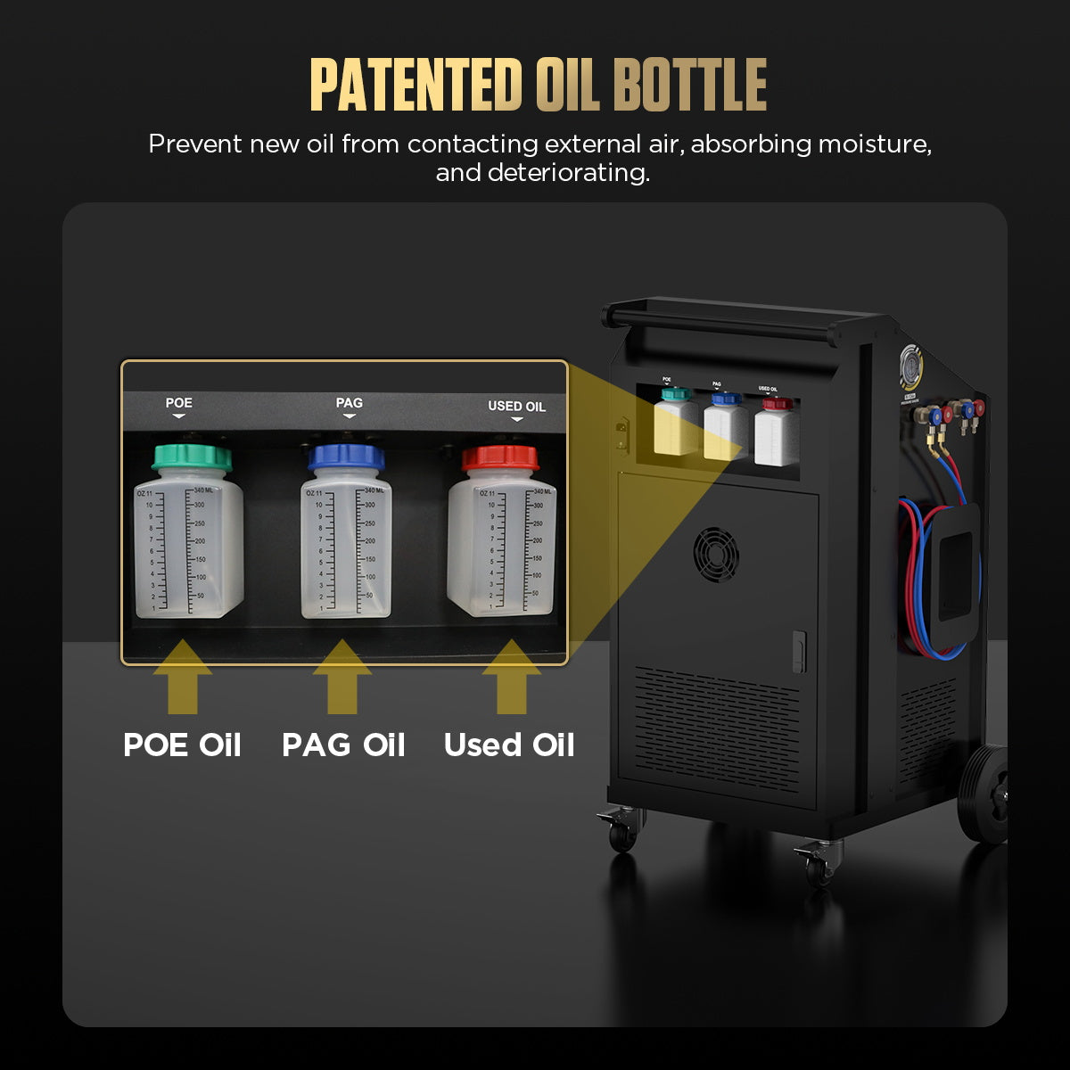 AUTOOL LM708 automata klímatöltő gép R134a és HFO-1234yf hűtőközeghez