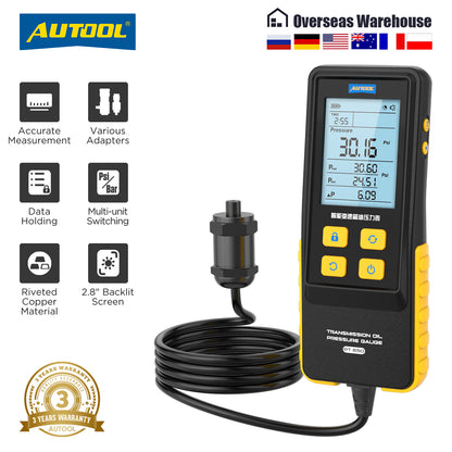 AUTOOL PT650 váltóolaj-nyomásmérő | ATF, digitális, 0–426.6 PSI