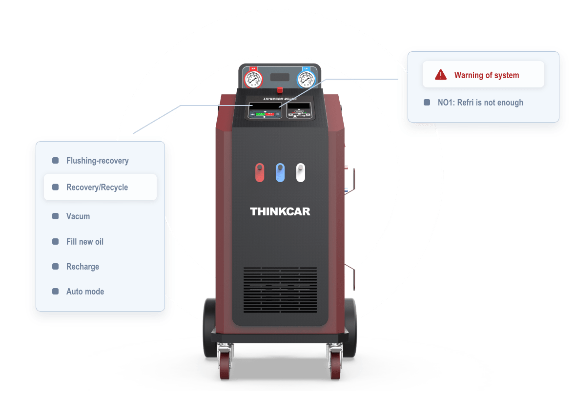 ThinkCar AC100 – Intelligens klímaszerviz állomás (R134a & R1234yf támogatással)