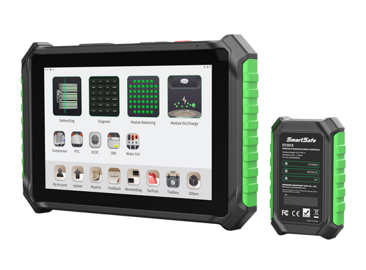 SmartSafe E10 – EV intelligens diagnosztikai eszköz (EV Intelligent Diagnostic Tool, Battery, Motor, ECU, ADAS, Equalizer)