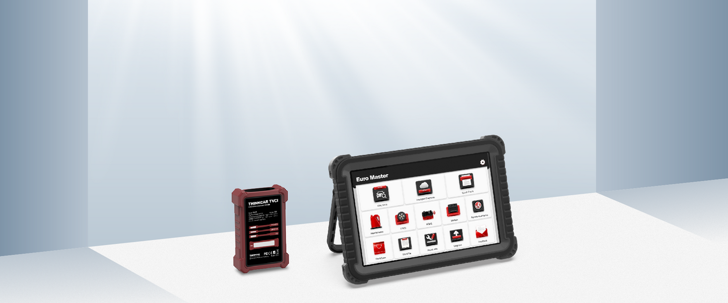 THINKCAR THINKTOOL Euro Master – 10” professzionális autódiagnosztikai tablet, 41 szerviz reset, opcionális ADAS és HD diagnosztika