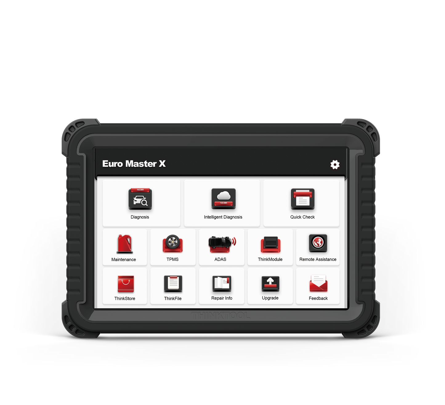 THINKCAR THINKTOOL Euro Master X – 10” professzionális diagnosztikai tablet, J2534, DoIP, CAN FD, opcionális ADAS és HD diagnosztika