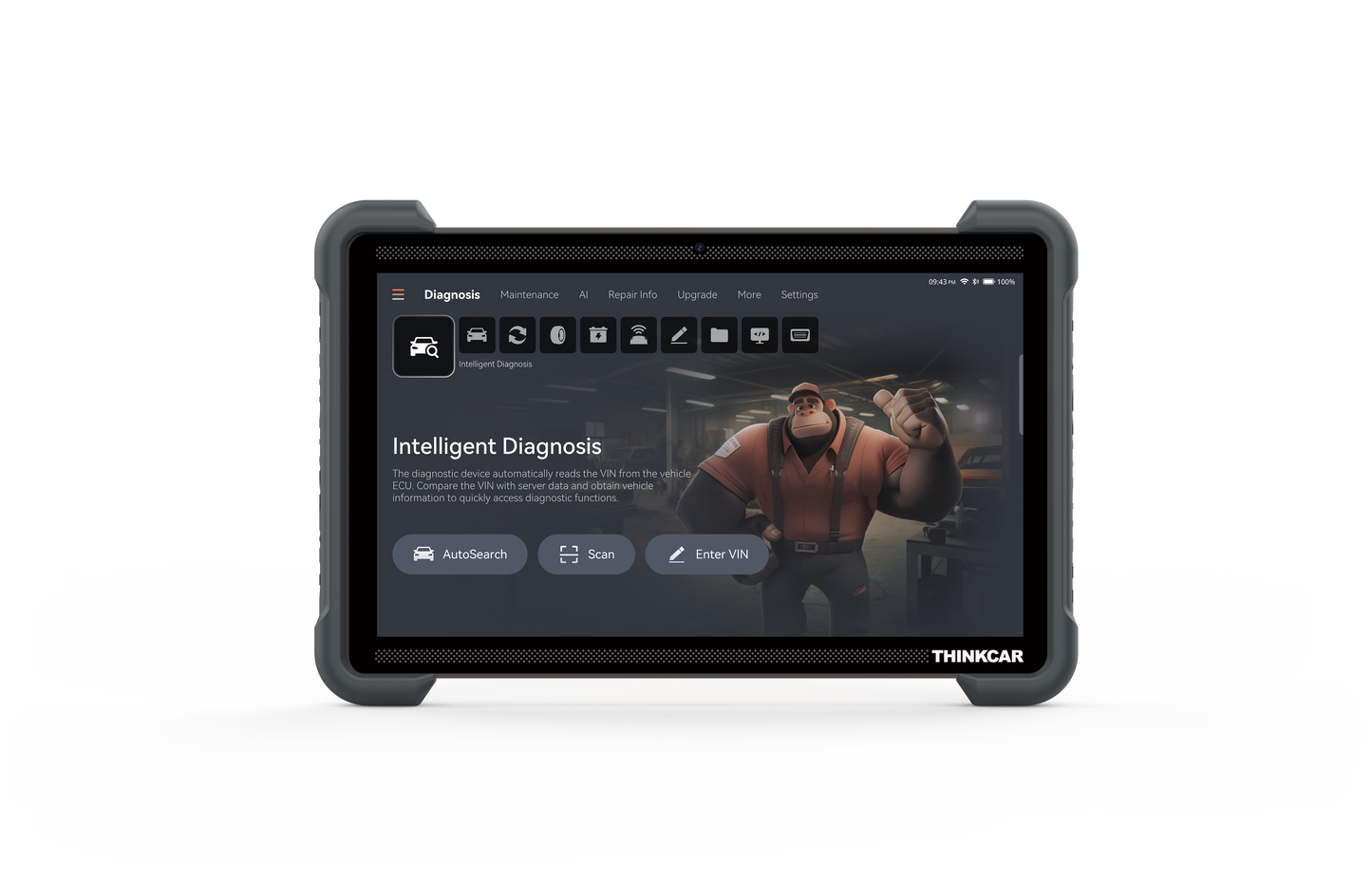 ThinkTool Euro 394 EV Pro – 12" AI Diagnosztikai Eszköz Valós Idejű Dual-Screen Funkcióval Személy + Elektromos autókhoz