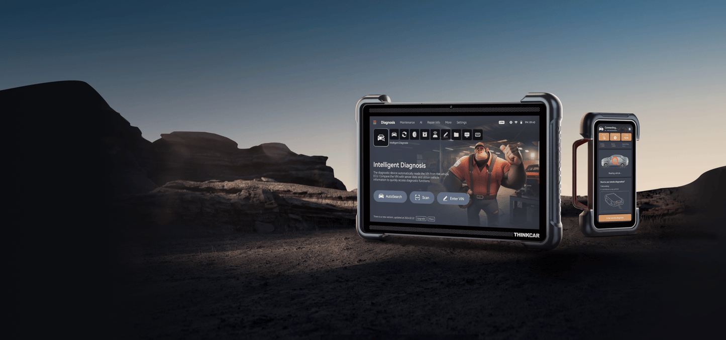 ThinkTool Euro 394 EV Pro – 12" AI Diagnosztikai Eszköz Valós Idejű Dual-Screen Funkcióval Személy + Elektromos autókhoz