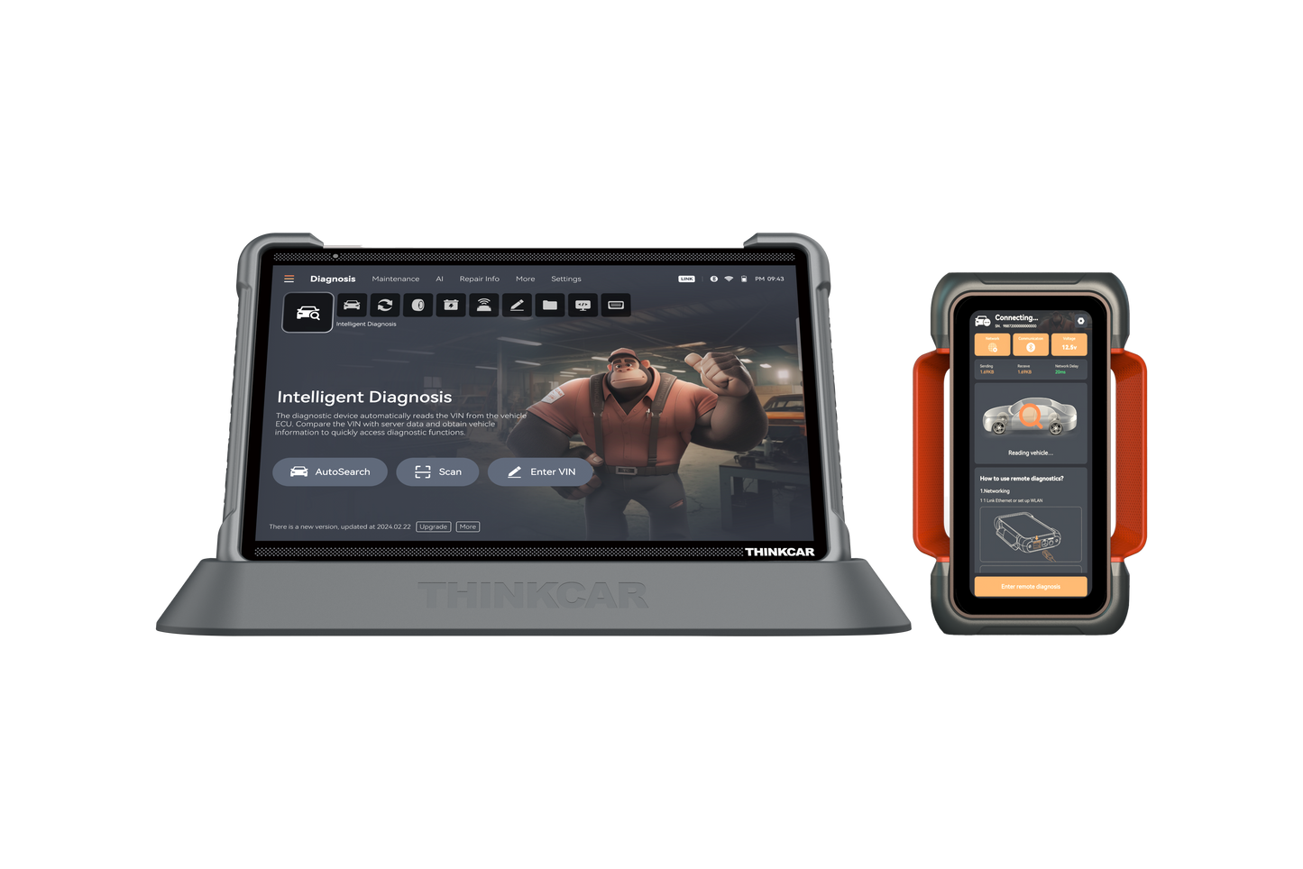 ThinkTool Euro 399 HD EV Ultra – 14" AI Diagnosztikai Eszköz Dual Vehicle Támogatással , személyautó + elektromos autó + teherautó diagnosztikával