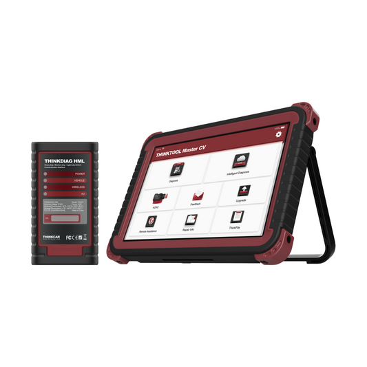 THINKCAR THINKTOOL Euro Master CV – 10” professzionális teherautó diagnosztikai tablet, 190+ márka támogatással, opcionális ADAS és moduláris bővítéssel
