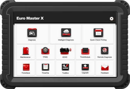THINKCAR THINKTOOL Euro Master X – 10” professzionális diagnosztikai tablet, J2534, DoIP, CAN FD, opcionális ADAS és HD diagnosztika