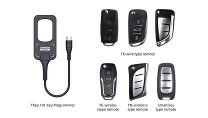THINKCAR TKey 101 – Univerzális autókulcs programozó készlet 6 db távirányító kulccsal, 8000+ járműmodellhez