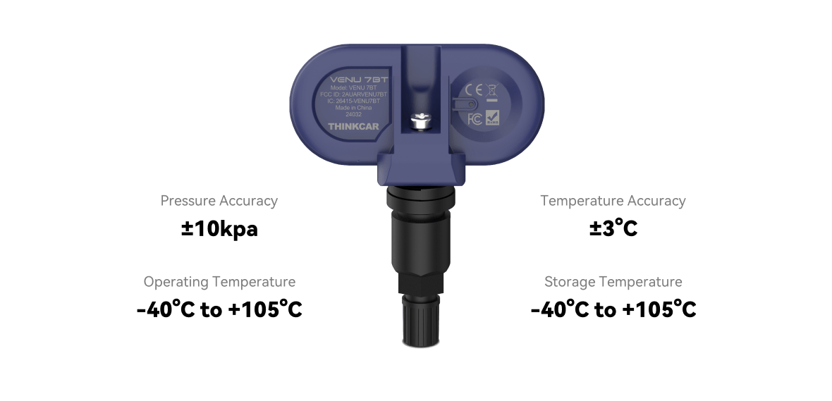THINKCAR VENU 7BT – Bluetooth TPMS Szenzor Tesla Modellekhez
