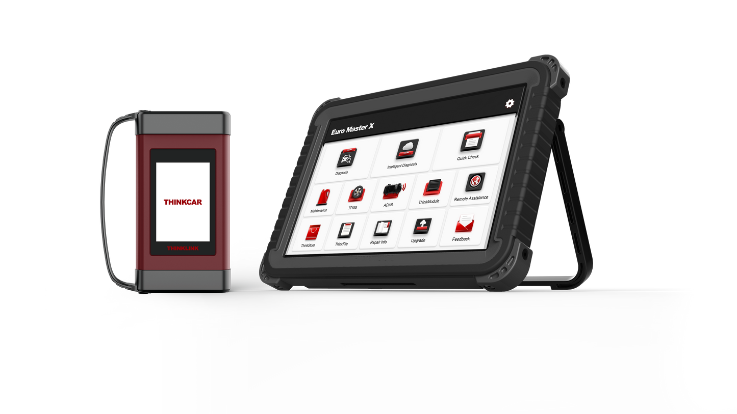 THINKCAR THINKTOOL Euro Master X – 10” professzionális diagnosztikai tablet, J2534, DoIP, CAN FD, opcionális ADAS és HD diagnosztika